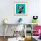 Stupell Industries Jammin' Pup on Blue Framed Print Under Glass, design by Lorenzo Collective